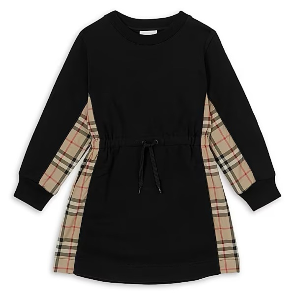 Burberry Black Dress with Check pattern